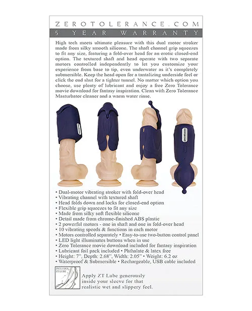 Zero Tolerance Vibrators Different Strokes Rechargeable Purple