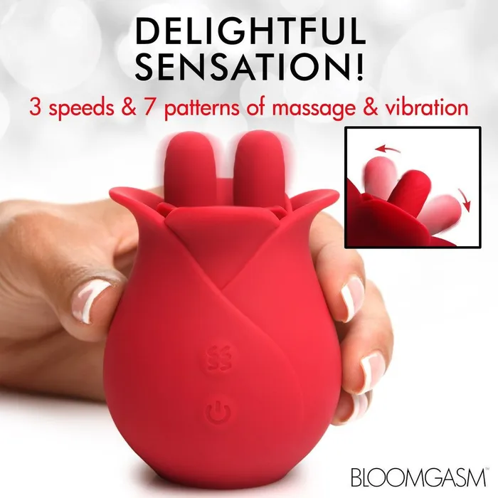 10x Fondle Massaging Rose Silicone Clit Stimulators XR Brands Vibrators