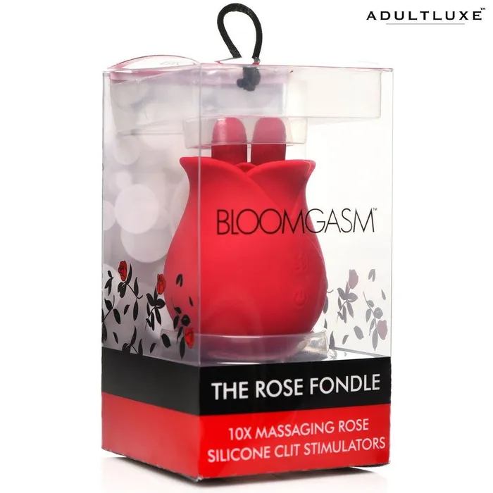 10x Fondle Massaging Rose Silicone Clit Stimulators XR Brands Vibrators