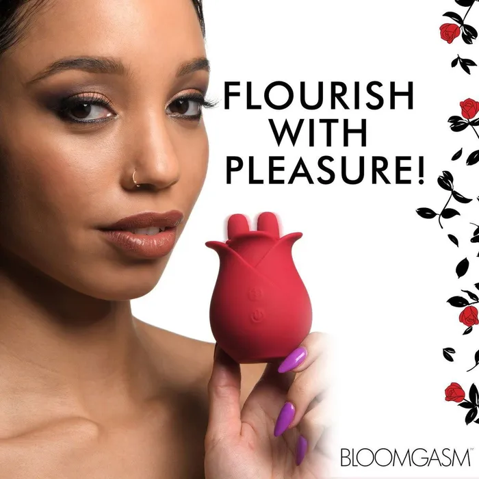 10x Fondle Massaging Rose Silicone Clit Stimulators XR Brands Vibrators