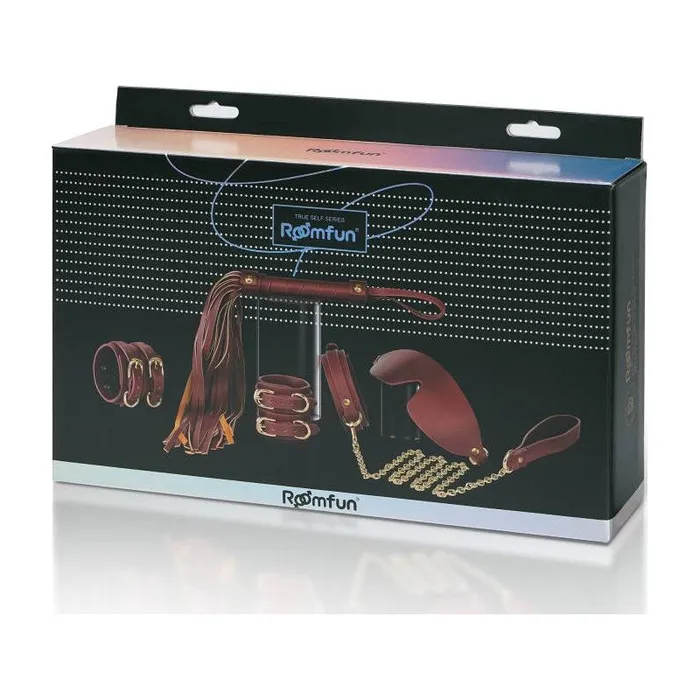 Couples Daytona 8 Pc Deluxe Bondage Play Kit Burgundy Gold
