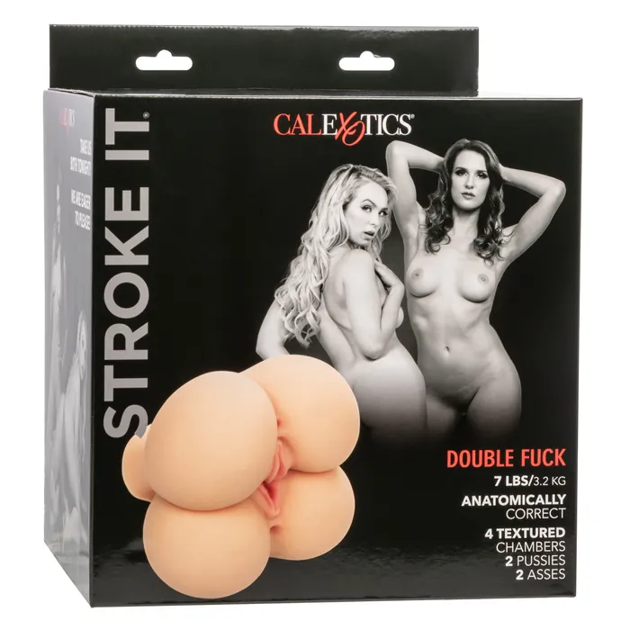 CalExotics Male Sex Toys Stroke It Double Fuck Realistic Masturbator