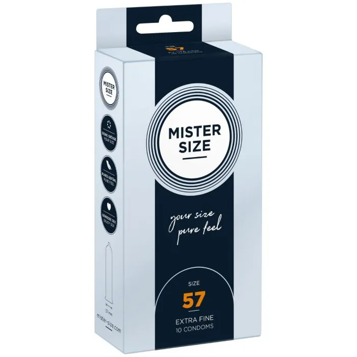Mister Size Pure Feel Condoms 57mm Mister Size Male Sex Toys