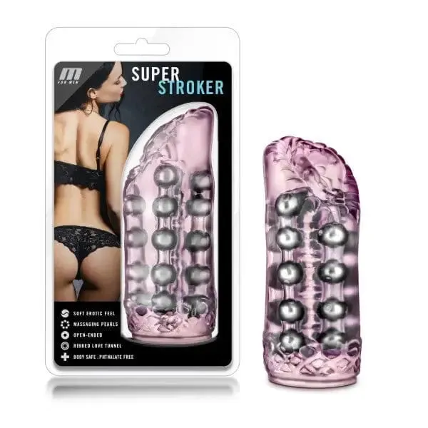 Blush M For Men Super Stroker Clear Blush Male Sex Toys Blush M For Men Super Stroker Clear Blush Male Sex Toys