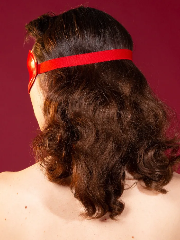Dildos Latex Rubber Stitched Blindfold in Red One Size HonourSkintwocom Dildos Latex Rubber Stitched Blindfold in Red One Size HonourSkintwocom
