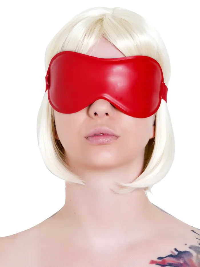 Dildos Latex Rubber Stitched Blindfold in Red One Size HonourSkintwocom Dildos Latex Rubber Stitched Blindfold in Red One Size HonourSkintwocom
