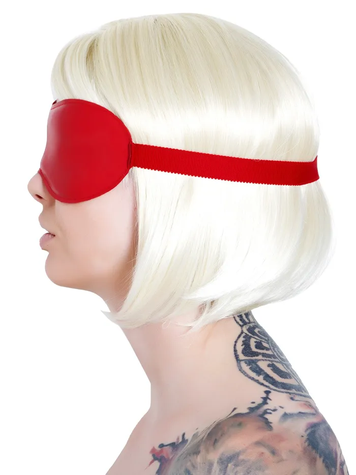 Dildos Latex Rubber Stitched Blindfold in Red One Size HonourSkintwocom Dildos Latex Rubber Stitched Blindfold in Red One Size HonourSkintwocom