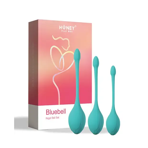 Honey Play Box Bluebell Floral 3 Size Weight Kegel Ball Exercise Set Honey Play Box Couples Honey Play Box Bluebell Floral 3 Size Weight Kegel Ball Exercise Set Honey Play Box Couples