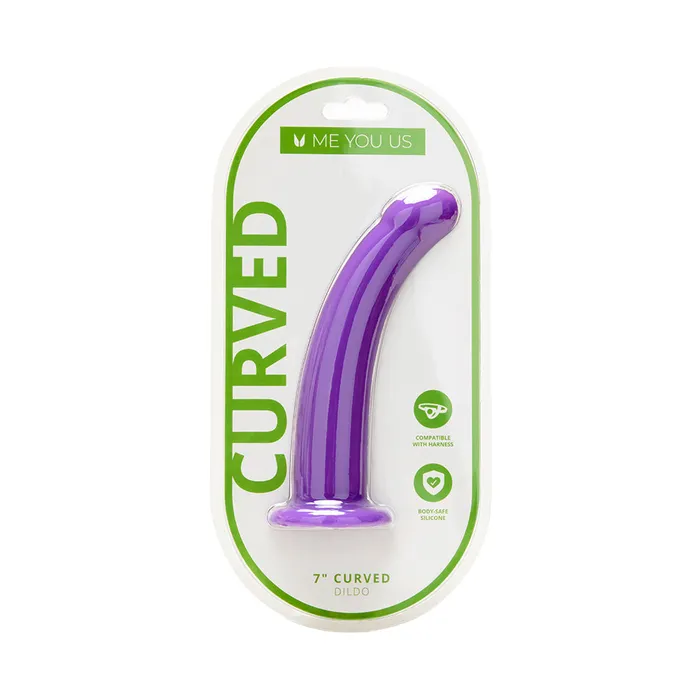 Me You Us Dildos Me You Us 7 Inch Curved Silicone Dildo