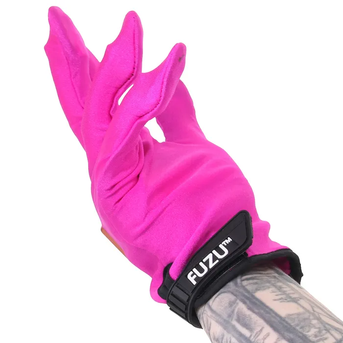 Vibrators Deeva Fuzu Vibrating Small Massage Gloves in Pink