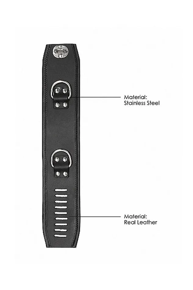 Shots Toys Vibrators Shots Toys Pain Restraint Ankle Cuff w Padlock Black