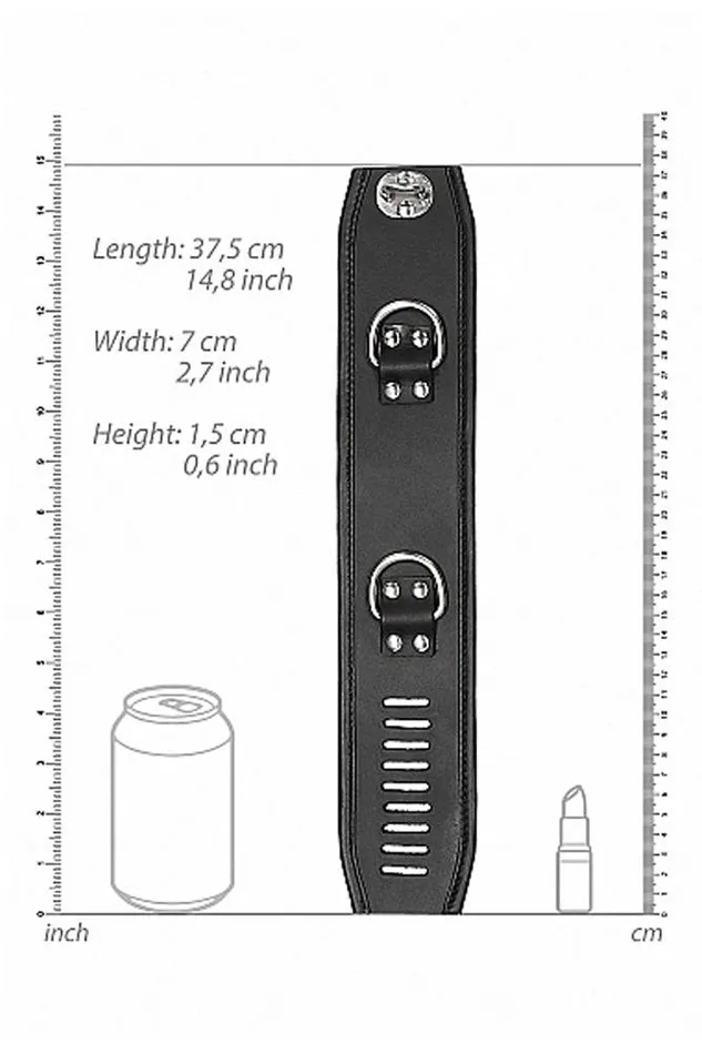 Shots Toys Vibrators Shots Toys Pain Restraint Ankle Cuff w Padlock Black
