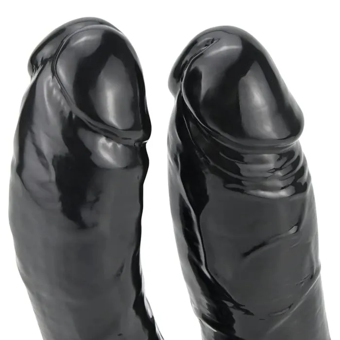 Lovegasm Dual Stimulation Double Headed Black Dildo Sided Ended Dildos